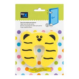 Inofix Tope salva dedos puertas amarillo 5214-9-001, protección para puertas y ventanas