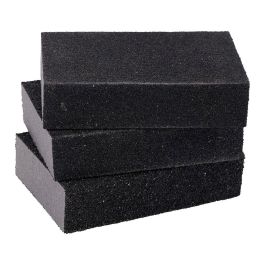 Black+Decker Bloque de Lijado 10 x 7,5 x 2,5 cm, Set 3 uds. Granos P60, P40, P150, P100, P80 para lijado versátil.