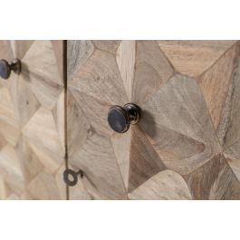 Giner y Colomer Mueble Bar con 2 Puertas, Madera de Mango, Color Natural, 11x42 cm