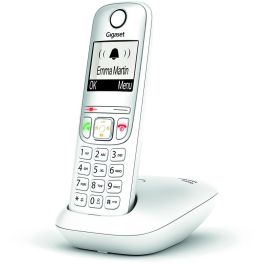 Gigaset A690 Teléfono Inalámbrico Analógico Blanco con Altavoz e Identificador de Llamadas, hasta 100 Contactos