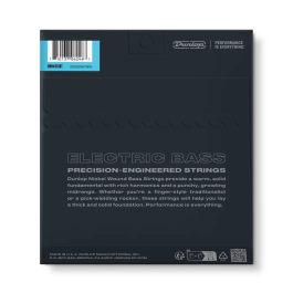 Dunlop Juego Cuerdas Bajo Níquel 5 St. 45-130 Dunlop