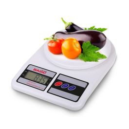 Basic Home Báscula Cocina Digital 7 kg, 18.5 x 24.5 cm (6 Unidades)