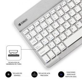 Teclado Bluetooth Subblim SUB-KBT-SM0001 Plateado Qwerty Español