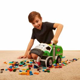 JAKKS PACIFIC Camión de Basura Interactivo Mr Dusty con Luces y Sonido para Niños +3 Años - ¡Barre, Come, Tira Juguetes! +50 Frases