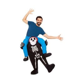 My Other Me Disfraz adulto Esqueleto a hombros Talla M-L, Multicolor, 100% Poliéster