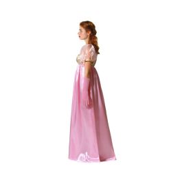 Disfraz Dama Inglesa Época Mujer Adulto Vestido Rosa Talla XS-S