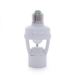 Adaptador E27 Sensor de Movimiento PIR y Crepuscular 360° Ajustable para Bombillas LED E27 - Alcance 6m Precio: 5.68999959. SKU: B1H5CRMSMW