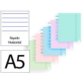 Carchivo Cuaderno Ingeniox Foam A5 80 Hojas Rayado Horizontal Colores Pastel Surtidos Tapa Foam Din A5 217x194x30 mm Precio: 9.5900002. SKU: B1BYMM7XV6