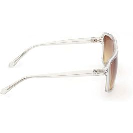 Guess Gafas GU00076 26F 140 mm Gafas de Sol para Hombre Navigator Montura Cristalina Marrón Degradado Ancho Puente 15 mm Calibre Cristal 61 mm