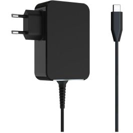 LC-Power LC-NB-GAN-45-C Cargador USB-C GaN 45W para Portátil, Adaptador de Corriente Alterna Negro