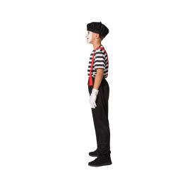 Disfraz Mimo Niño Infantil Blanco Negro 3-4 Años - Temática Circo, Multicolor Disfraz Mimo Niño Infantil Blanco Negro 3-4 Años - Temática Circo, Multicolor