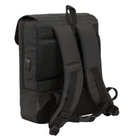 Mochila con solapa portatil 13,3''+usb f.c.barcelona premium 29x39x12 cm