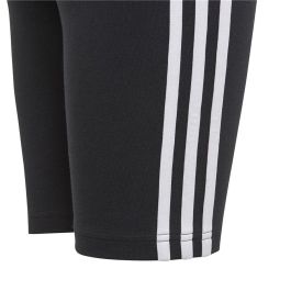 Mallas Deportivas para Niños Adidas Essentials 3 Bandas Negro 45