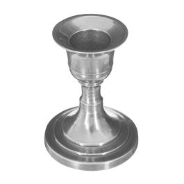 Atmosphera Candelabro de metal plateado 8x6cm, aluminio/hierro, modelos surtidos