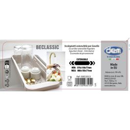 Inde Escurridor Extensible para Fregadero Beclassic 10,8 x 29,1 cm (12 Unidades)
