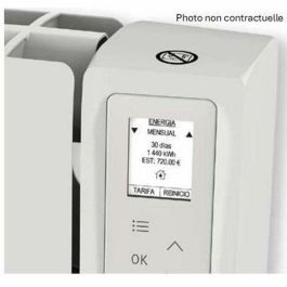 Ferroli FER8430709516069 Radiador Eléctrico Fluido Caloportador 1000W Neo Conectado Horizontal Blanco