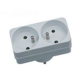 GAO AUC1697019286235 Biplite - Adaptador/Toma de Corriente Eléctrica Doble 2x16A, Color Blanco, Compatible con Estándar NF Precio: 15.98999996. SKU: B1CF9SF5QK