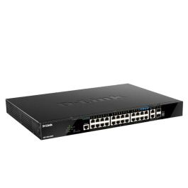 D-Link Dgs-1520-28Mp Switch 20Xgbe Poe, Gigabit Ethernet, 10G Soporte, Montaje en Rack, Negro