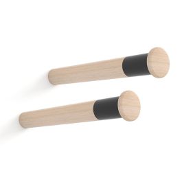Rei Soporte fijo madera haya lac mt 310 para colgar 1 bicicleta, 2 piezas, Ø3.8x31cm, 15kg