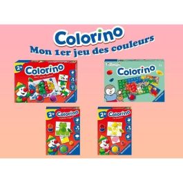 Ravensburger Colorino Mi primer mosaico - Juego educativo de construcción para niños: estimula creatividad, motricidad fina, formas y colores con peones fáciles de colocar