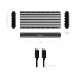 AISENS CAJA EXTERNA M.2 RGB GAMING ASM2-RGB011GR SATA/NVME A USB3.1 GEN2, GRIS AISENS CAJA EXTERNA M.2 RGB GAMING ASM2-RGB011GR SATA/NVME A USB3.1 GEN2, GRIS