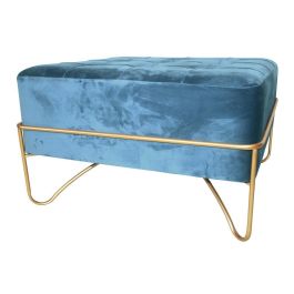DKD Home Decor Descalzadora Azul Dorado 80 x 42 x 80 cm Precio: 123.50000036. SKU: S3023292