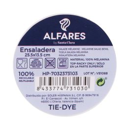 Ensaladera Mel Tie-Dye Mate 25.5 x 13.5 cm - Alfares (24 Unidades) Ensaladera Mel Tie-Dye Mate 25.5 x 13.5 cm - Alfares (24 Unidades)