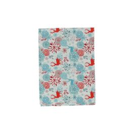 DKD Home Decor Camino de Mesa Navidad Moderno Reno y Flores Azul Celeste Rojo 150x50 cm Set 4 Unidades Algodón Poliéster Precio: 8.61036. SKU: B13PHTGSE9