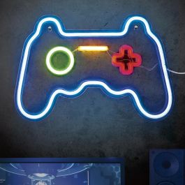 Home Deco Factory Mando Play Lámpara LED Neón Usb Home Deco Factory Medidas 41x1,8x27,5 cm