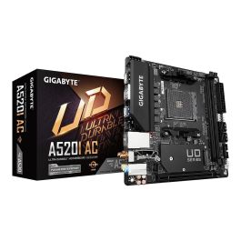 Gigabyte A520I AC, AMD, AM4, A520, 2DDR4, 64GB, DP+2HDMI, GBLAN+WIFI5+BT4.2, 4SATA6+1M.2, 2USB3.2, Mini-ITX Precio: 110.49999994. SKU: B14EG4S446
