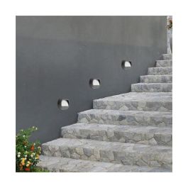 RABALUX RAB-77004 Aplique Exterior Solar Narmada LED 0,5W 13Lm 4000K IP44 Redondo Estilo Moderno Luz Blanca Natural con Brillo Ajustable