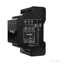 Shelly Pro 3 Relé Inteligente WLAN LAN 3x 16A 3 Canales 3 Fases Máx. 48A BT Montaje Carril DIN