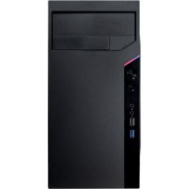 Inter-Tech IT-6505 Retro Micro Torre PC micro ATX Negra - Chasis Computadora de Sobremesa Compacta