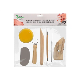 Liderpapel Pack 8 Herramientas Surtidas para Modelar, Certificado FSC