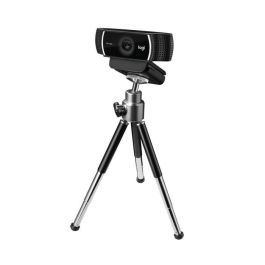 Logitech C922 Pro Stream Webcam HD 1080p 30fps / 720p 60fps con H.264, Trípode, Micrófonos Estéreo, Ajuste de Luz Automático para Streaming