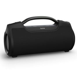 Hama Altavoz Soundbarrel Negro - Sonido Potente, Bluetooth 5.0, Resistente al Agua IPX6, Batería de 12h