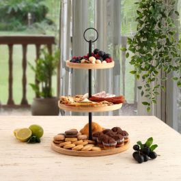 Bidasoa Bandeja Bambú 3 Niveles Bambu 25+20+15x40 cm