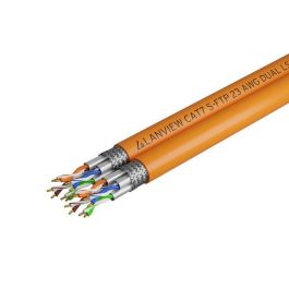 Lanview Cable S-FTP Cat7 500m LSZH Doble Apantallamiento 2x(4x2xAWG23) para Alta Velocidad y Ruido Naranja Precio: 719.49999979. SKU: B1AB6RKQG6