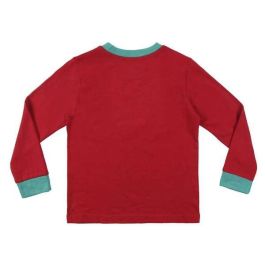 Cerdá Pijama de manga larga y single jersey con diseño de Mickey para niños de 6 años, color Rojo