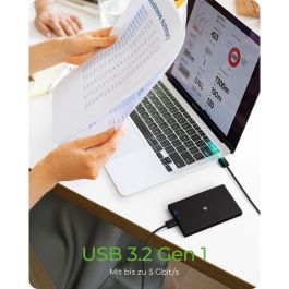 ICY BOX Carcasa para disco duro 2.5" SATA USB3.2 Negro