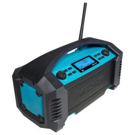 Medion MD 43320 Radio de Obra DAB+ Bluetooth 15W LCD Azul Negro