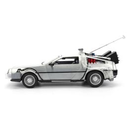 Regreso al Futuro Camión Delorean 40 Aniversario Escala 1:24 con Luces y Pilas para Coleccionistas