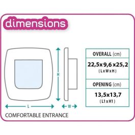 Gatera - FERPLAST - Columpio 5 - 22,5 x 16,2 x 25,2 cm - Gris Gatera - FERPLAST - Columpio 5 - 22,5 x 16,2 x 25,2 cm - Gris