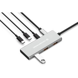 Conceptronic HUBBIES17G Hub USB 3.2 Gen 2 de 7 Puertos (4x USB-C, 3x USB-A) hasta 10 Gbps con Power Delivery 100W