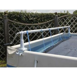 Ubbink Carrete Enrollador de Lona Extraíble para Cubierta de Piscina, Adaptable Madera, Tubular, Metálica, Hormigón hasta 5,55m Ancho, Manivela Aluminio Ubbink Carrete Enrollador de Lona Extraíble para Cubierta de Piscina, Adaptable Madera, Tubular, Metálica, Hormigón hasta 5,55m Ancho, Manivela Aluminio