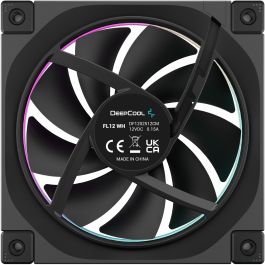 DeepCool FL12 Ventilador de PC 120mm PWM, Rodamiento FDB, Iluminación LED Multi Color, Negro