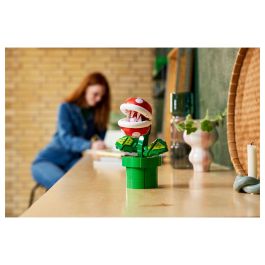 Lego Super Mario 71426 Planta Piraña, Figura Articulada con Tubo y 2 Piezas, Modelo para Adultos, Idea de Regalo