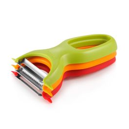 Tescoma Peladores de Verduras Presto Expert 3 uds, Hojas Acero Inoxidable (Recta, Serrada, Juliana), Apilables y Apto Lavavajillas Precio: 9.5000004. SKU: B1J8L8CQS9