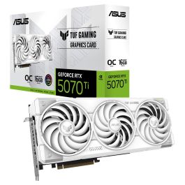 Asus TUF Gaming TUF-RTX5070TI-O16G-WHITE-GAMING Tarjeta Gráfica NVIDIA GeForce RTX 5070 Ti 16 GB GDDR7 Blanca