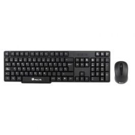 NGS EUPHORIAKIT Teclado y Ratón Inalámbricos 2.4GHz con Ratón Silencioso 1200 DPI y Teclado Antisplash, Diseño Ergonómico Plug & Play